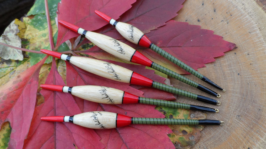 Handmade pike pencil fishing floats ideal for steelhead, salmon